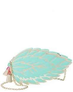 Kate Spade New York Full Plume Mint Leaf Crossbody Women Crossbody Bags