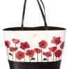 Kate Spade New York Poppy Little Len Ooh LaLa Leather Tote Women Totes