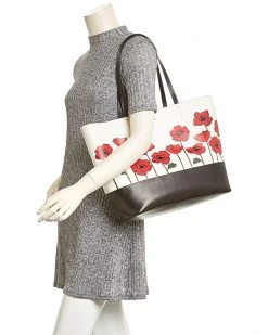 Kate Spade New York Poppy Little Len Ooh LaLa Leather Tote Women Totes -Kate Spade New York shop 1160846496 RLLZ 3