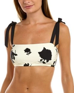 Kate Spade New York Shoulder Bow Tie Scoop Bikini Top Women Swimwear & Coverups