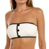 Kate Spade New York Contrast Bandeau Bikini Top Women Swimwear & Coverups