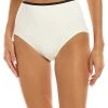 Kate Spade New York Contrast High-Waist Bikini Bottom Women Swimwear & Coverups