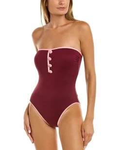 Kate Spade New York Classic Bandeau One-Piece Women Swimwear & Coverups