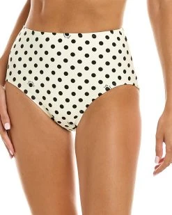 Kate Spade New York High-Waist Bikini Bottom Women Swimwear & Coverups