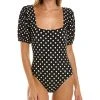 Kate Spade New York Puff Sleeve Tank One-Piece Women Swimwear & Coverups