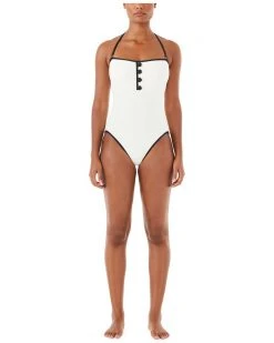 Kate Spade New York Classic Bandeau One-Piece Women Swimwear & Coverups