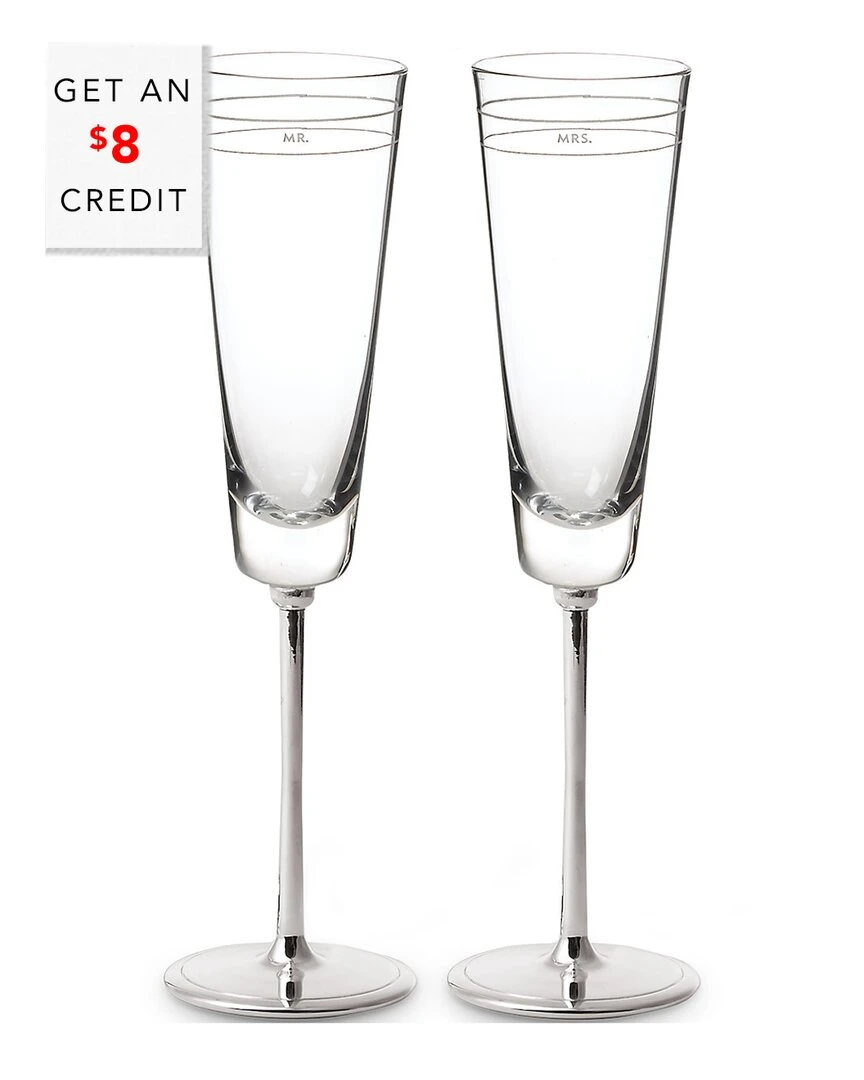 Kate Spade New York Darling Point Flute Pair With $8 Credit Home Drinkware 1 Kate Spade New York Darling Point Flute Pair With $8 Credit Home Drinkware